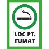 Sticker, Autocolant (Abtibild) Loc Pentru Fumat