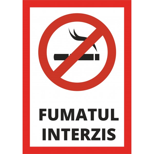 Sticker, Autocolant (Abtibild) Fumatul interzis